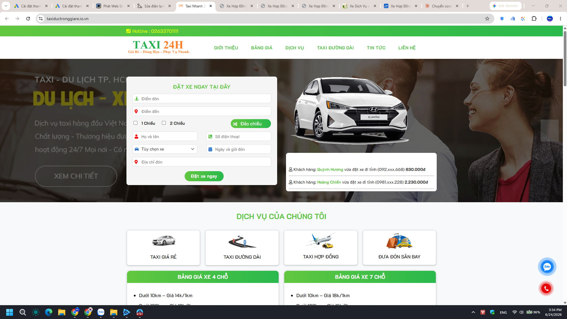 Taxi Đức Trọng Giá Rẻ